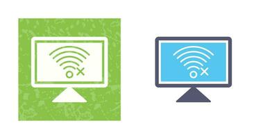 Disconnected Network Vector Icon