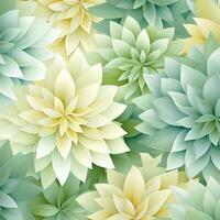 Abstract background colorful flower pattern, detailed shading, AI Generative photo