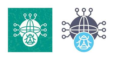 Global Malware Vector Icon