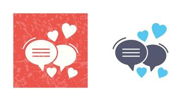 Love Chat Vector Icon