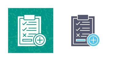 Medical Examination List Vector Icon