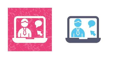 Online Interview Vector Icon