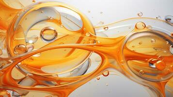 Abstract colorful soft drink bubble, splash effect, AI Generative photo