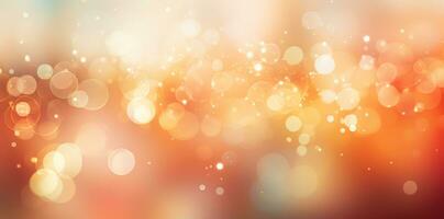 Abstract bokeh Background defocused lights sparkle, glitter, AI Generative photo