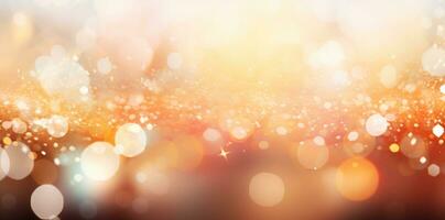 Abstract bokeh Background defocused lights sparkle, glitter, AI Generative photo