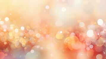 Abstract bokeh Background defocused lights sparkle, glitter, AI Generative photo