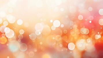 Abstract bokeh Background defocused lights sparkle, glitter, AI Generative photo