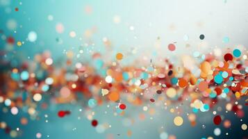 Abstract bokeh Background defocused lights sparkle, glitter, AI Generative photo