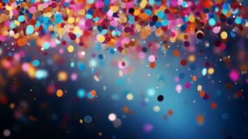 Abstract bokeh Background defocused lights sparkle, glitter, AI Generative photo