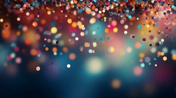 Abstract bokeh Background defocused lights sparkle, glitter, AI Generative photo