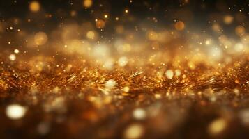 Abstract bokeh Background defocused lights sparkle, glitter, AI Generative photo