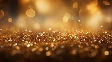 Abstract bokeh Background defocused lights sparkle, glitter, AI Generative photo