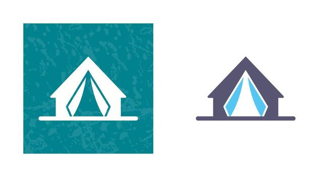 icono de vector de campamento