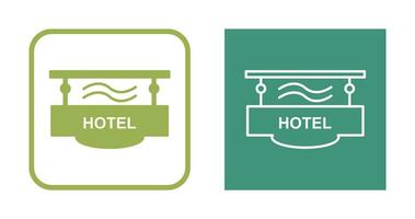 icono de vector de signo de hotel