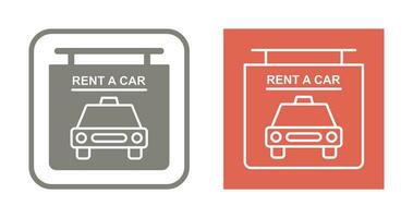 Rent a Car Vector Icon