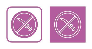 No Weapons Vector Icon