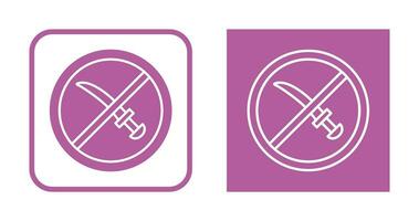 No Weapons Vector Icon