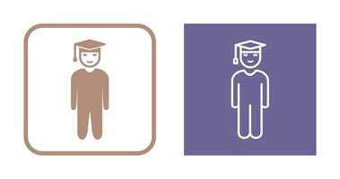 Unique Student Standing Vector Icon