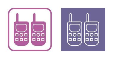 icono de vector de walkie-talkie