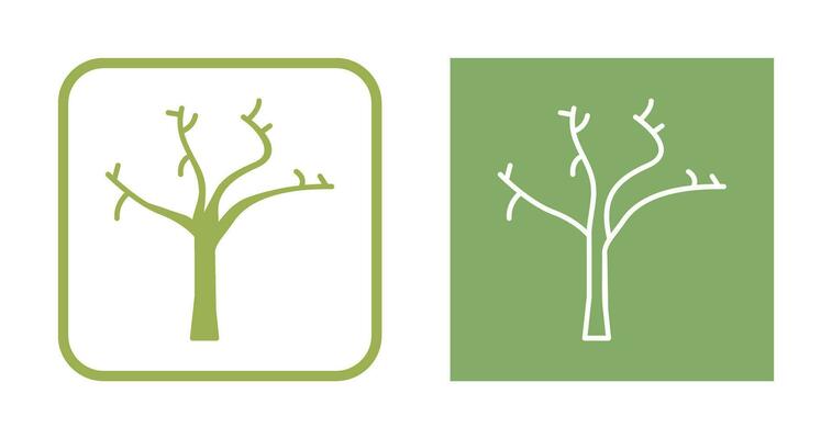 Tree with no Leaves Vector Icon