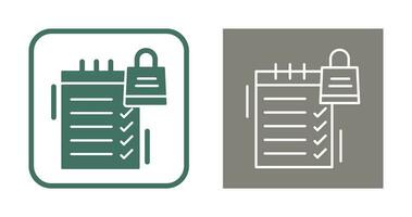 Shopping List Vector Icon