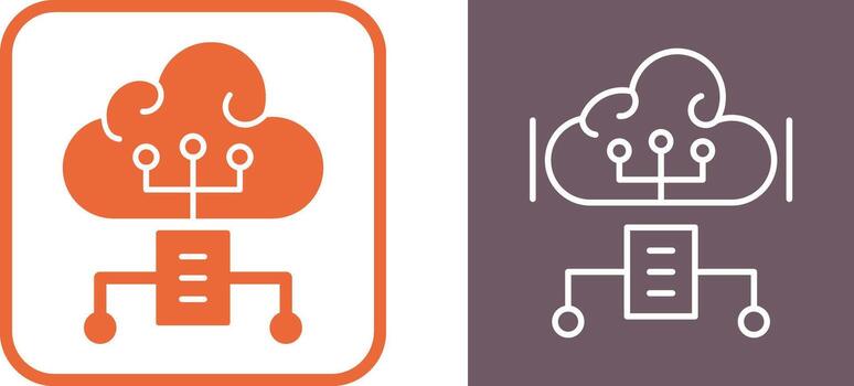Cloud Computing Vector Icon