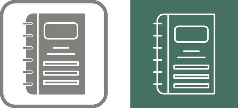 Notebook Vector Icon