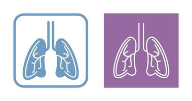 icono de vector de pulmones