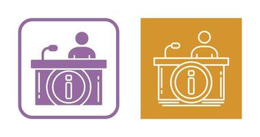 Information Desk Vector Icon