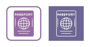 icono de vector de pasaporte