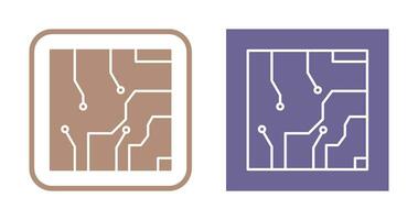 icono de vector de circuito eléctrico