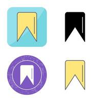 Unique Bookmark Vector Icon