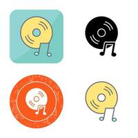 Unique Music CD Vector Icon