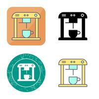 Unique Coffee Machine Vector Icon