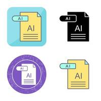 icono de vector de ai