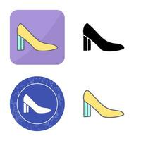 icono de vector de tacones