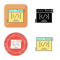 Web Coding Vector Icon