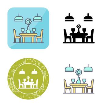 icono de vector de mesa