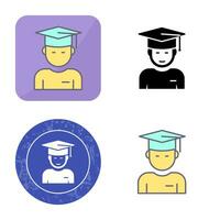 Graduate Student Vector Icon