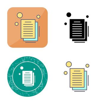 icono de vector de documento