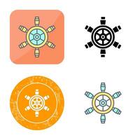 Ship Wheel Vector Icon