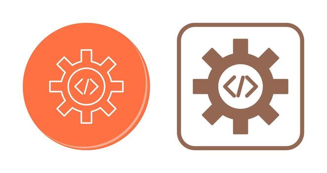 Unique Code Optimization Vector Icon