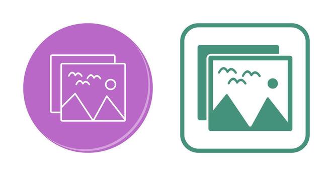 Pictures Vector Icon