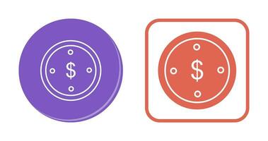 Dollar Coin Vector Icon