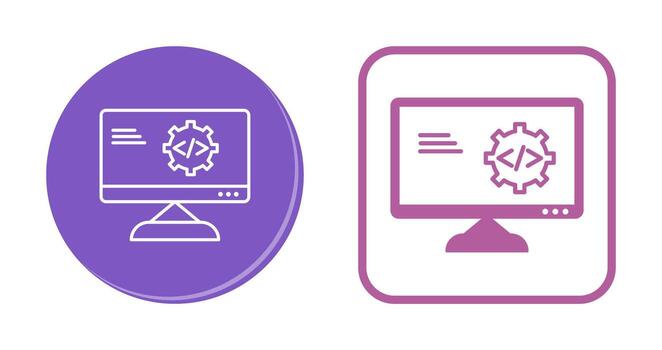 Unique Code Optimization Vector Icon