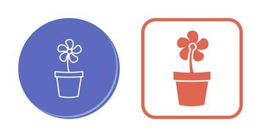 Flower Pot Vector Icon