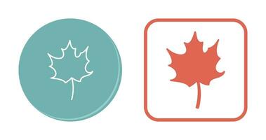 Autumn Leaf Vector Icon