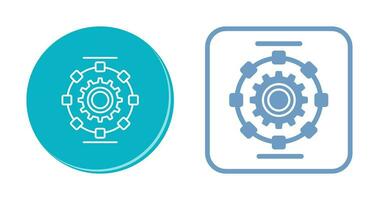 icono de vector de proceso automatizado