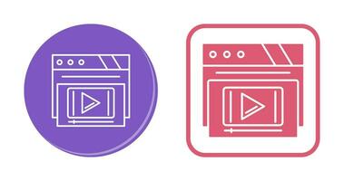 Video Player Vector Icon