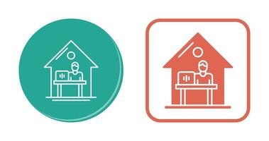 Work At Home Vector Icon